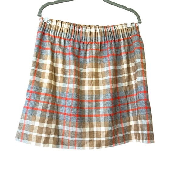 J. Crew Dresses & Skirts - J. Crew Tan Plaid A-Line Mini Skirt